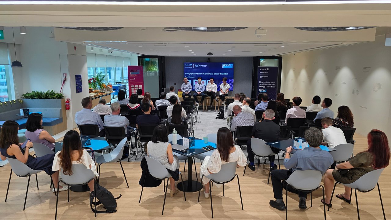 The panel discussion and audience at the Sustain Festival event in Singapore