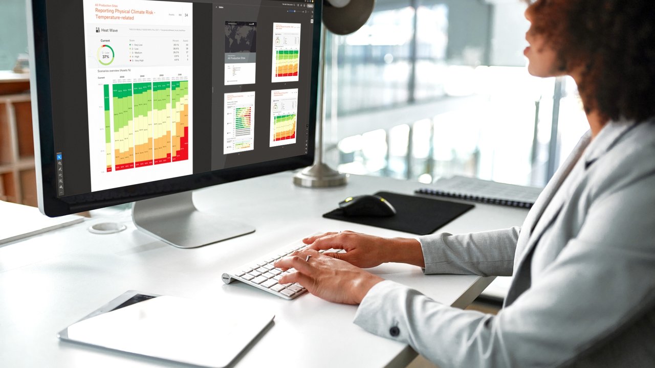 Woman iMac Reporting